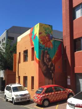 Bo-Kaap - Streetwires aan Shortmarket street 77