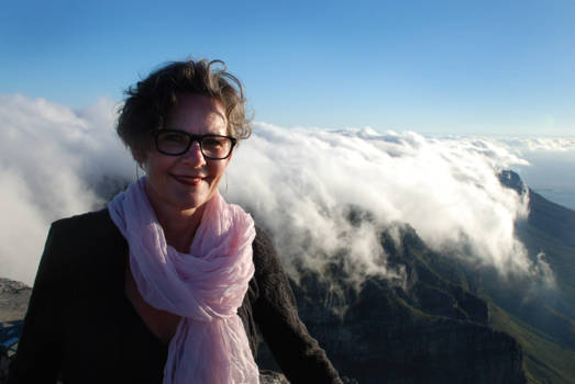 Tafelberg - "vallende wolken "op de tafelberg