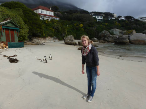 Boulders Beach - Doen alsof ik een pinguïn ben!