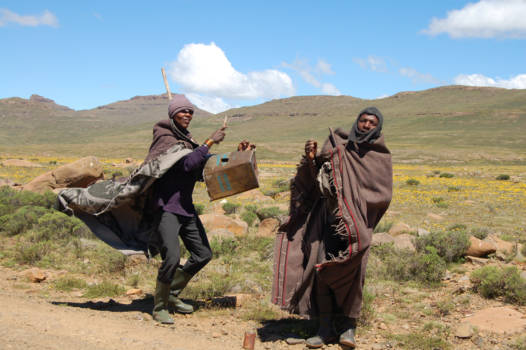 Lesotho - The Blanket  People in Lesotho playing some music!