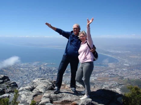 Kaapstad - On top op de " Tafelberg ".