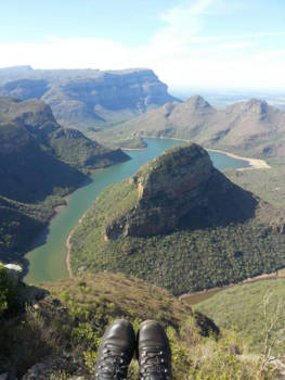 Blyde River Canyon - Aan het genieten van dit prachtige uitzicht.