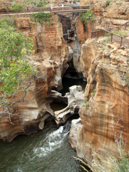 Rondreis van Johannesburg naar Kaapstad - De prachtige Bourkes Luck Potholes, Blyde River Canyon.