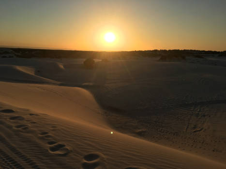Kaapstad - Zonsondergang in de duinen van Atlantis, Kaapstad