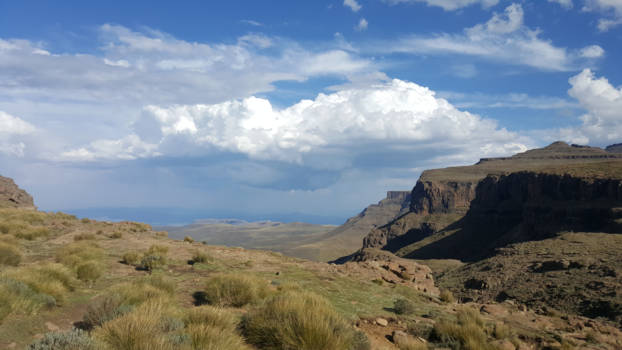 Lesotho - Weids uitzicht Lesotho