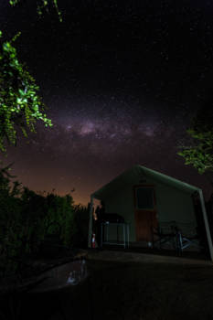 Addo Elephant National Park - De melkweg boven je tent