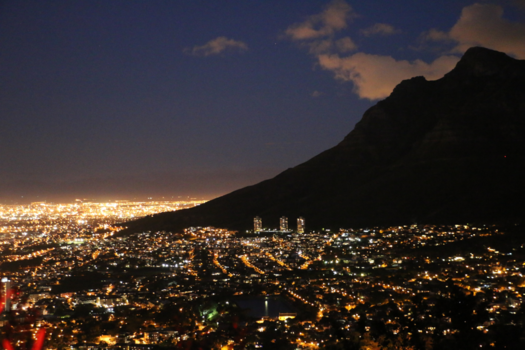 Kaapstad - Cape Town at night