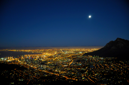 Kaapstad - Cape Town at night