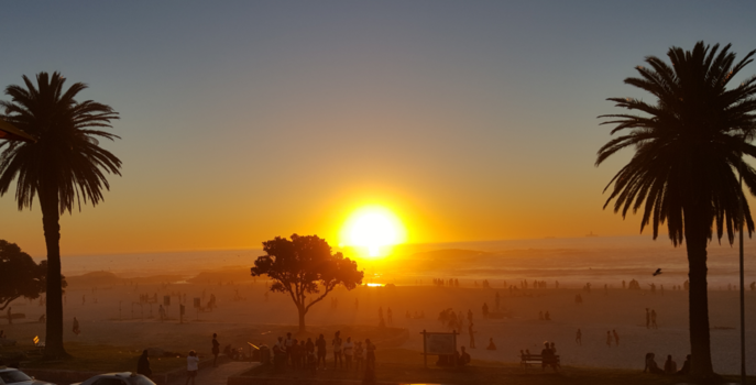Kaapstad - Sunset bij Camps bay
