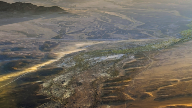 Rondreis Zuid-Afrika in twee weken - Mijn mooiste ervaring in Namibië,met een luchtballon er over heen vroeg in de ochtend
