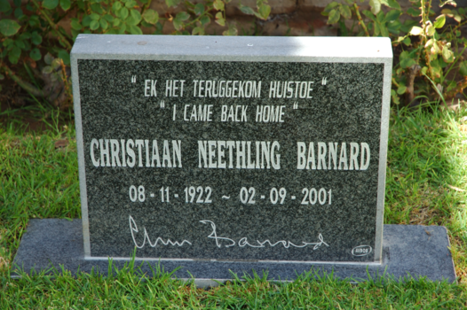 Rondreis Zuid-Afrika in drie weken - Graf bij het Huis van Cristiaan Barnard