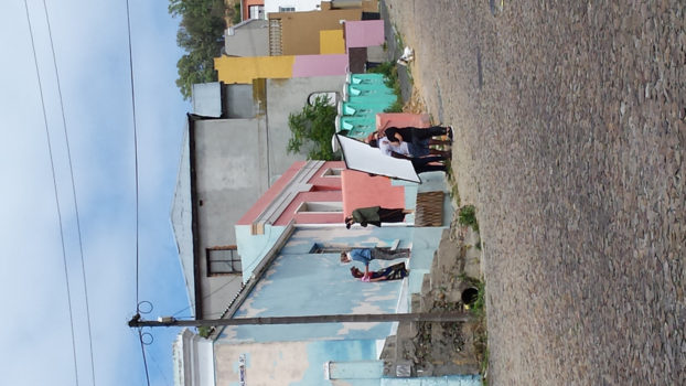 Kaapstad - Foto van een fotoshoot in de kleurrijke bo-kaap wijk