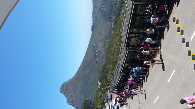 Kaapstad - Oeps, wachtrij voor de cable car tafelberg