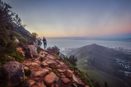 Kaapstad - Avondrood van Lion's head naar Kaapstad