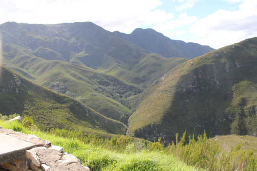 Rondreis van Johannesburg naar Kaapstad - Uitzicht vanuit de bus