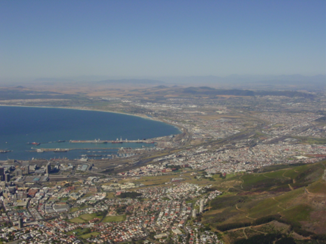 Rondreis van Johannesburg naar Kaapstad - Uitzicht op Kaapatad vanaf Tafelberg