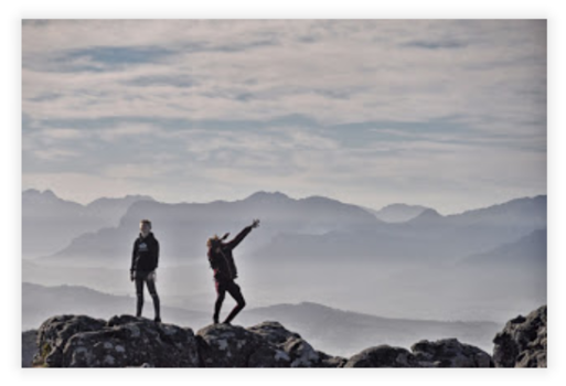 Noord-Kaap - Mijn jongens op de tafelberg