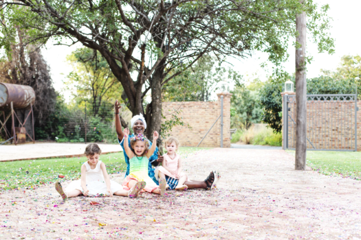 Johannesburg - Children don’t see difference - Happy kids playing with house maid