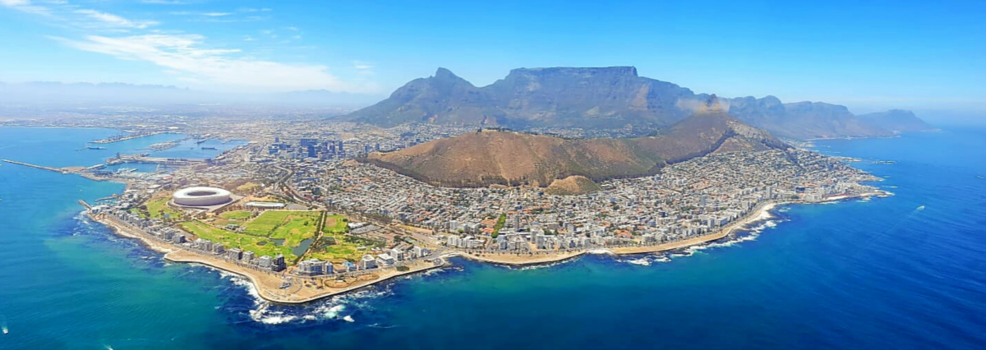 Kaapstad - Helicopterview.