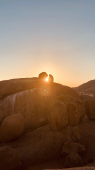 Rondreis van Johannesburg naar Kaapstad - Lovely sunset in spitzkoppe