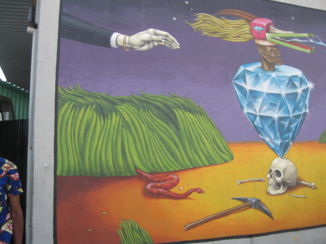 Soweto - graffiti schildering op muur