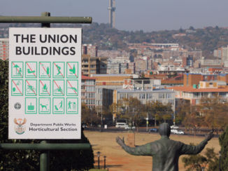 Zuid-Afrika - Het monument van Nelson Mandela in Pretoria.