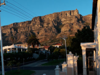 Zuid-Afrika - Uitzicht vanaf ons guesthouse op de Tafelberg