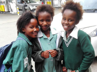 Zuid-Afrika - Onderweg bij een benzinestation