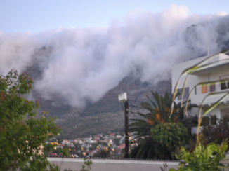 Zuid-Afrika - Tafelberg, uitzicht vanuit ons gastenverblijf.