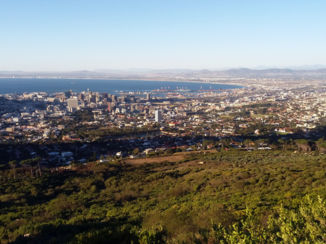 Kaapstad - uitzicht op Kaapstad vanaf de Tafelberg